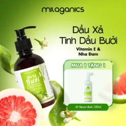 Dầu Xả Tinh Dầu Bưởi Mọc Tóc MILAGANICS Giảm Rụng, Mềm Mượt Tóc, Phục Hồi Tóc Khô Xơ Yếu